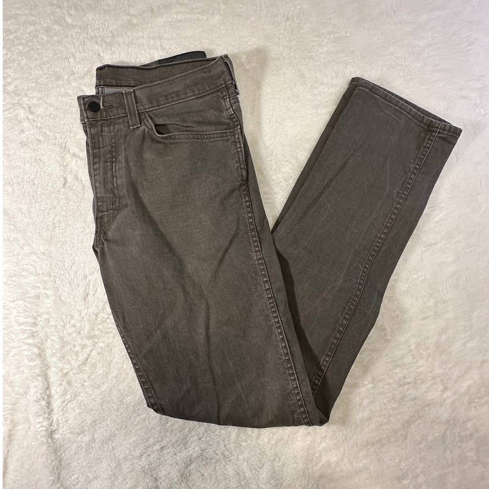 Levis 511 Slim Fit Mens Jeans Brown Gray 36x36 Cotton Blend Stretch Denim - Picture 3 of 8